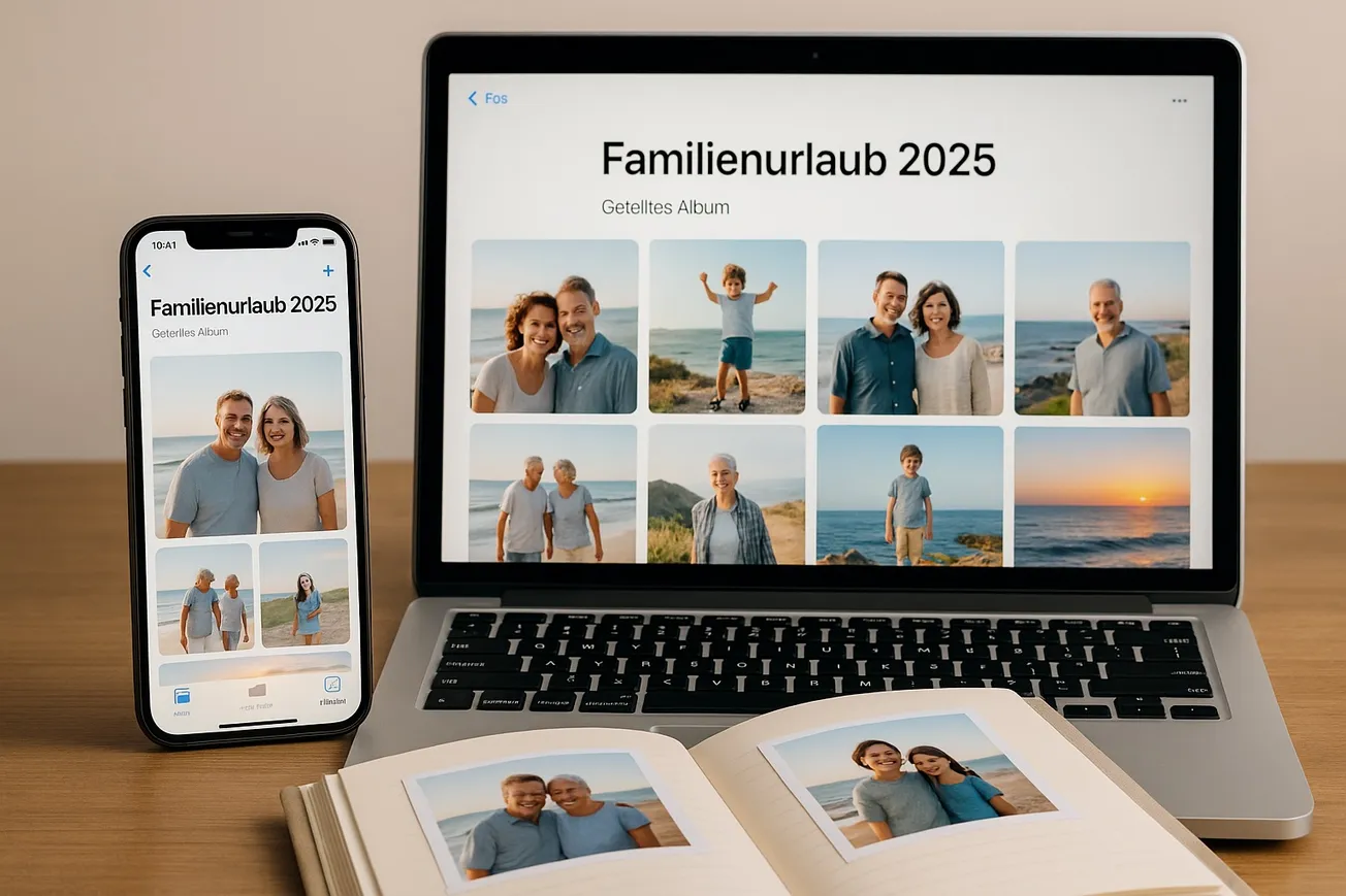 Ein digitales Fotoalbum erstellen und mit anderen teilen (mit iPhone, Mac und iCloud)