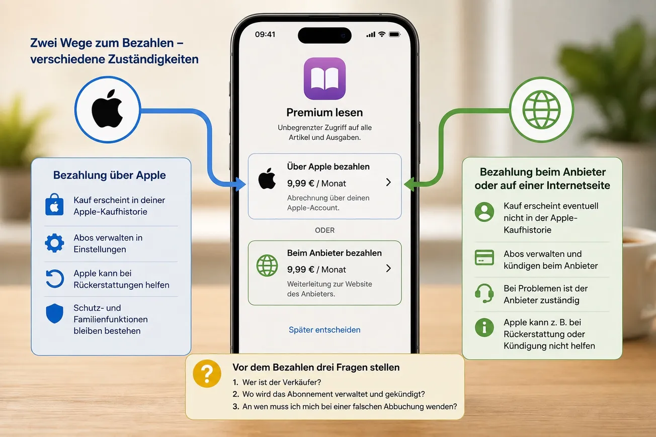 App gekauft – aber nicht bei Apple? Beim Bezahlen auf dem iPhone ändert sich etwas